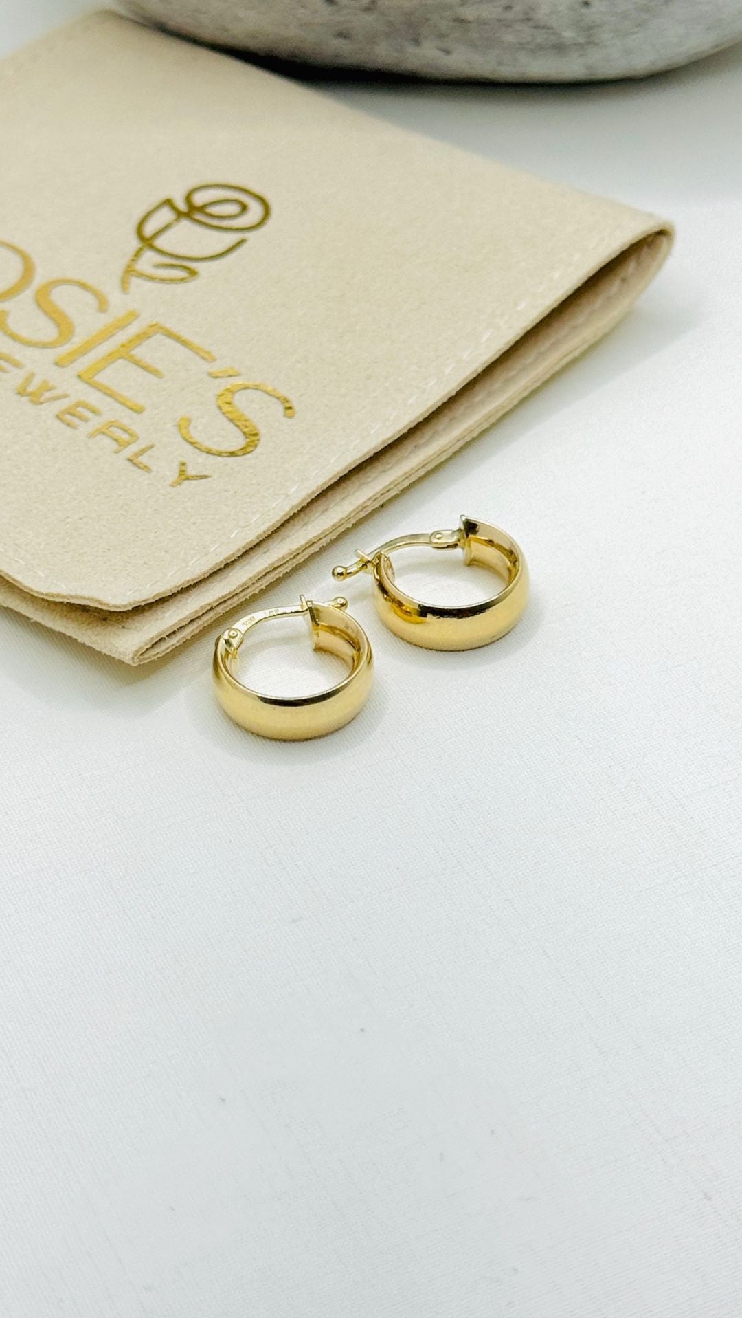 Arracadas Pequeñas de Oro 14k